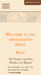 Mobile Screenshot of ambassadeursdupain.com