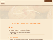 Tablet Screenshot of ambassadeursdupain.com
